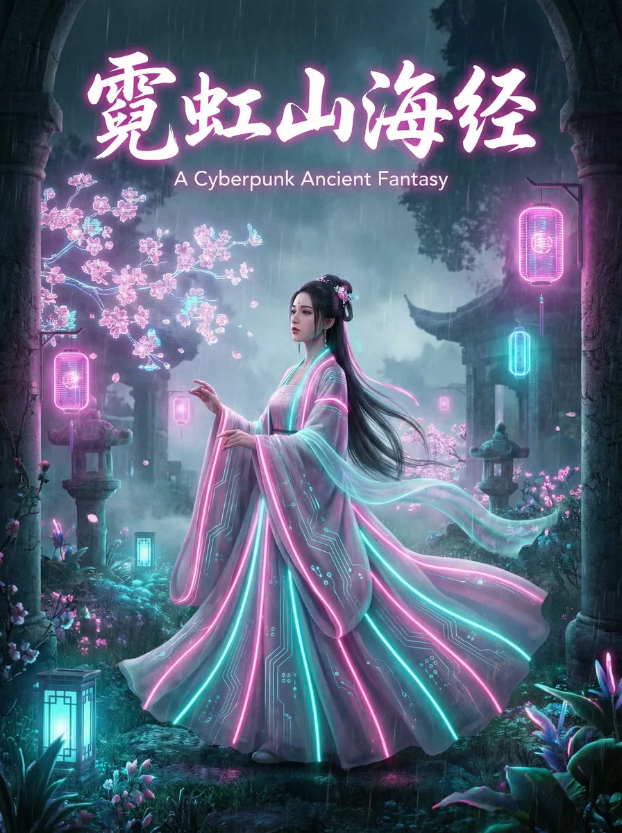 导航在线 古风奇缘短剧 - 霓虹山海经海报